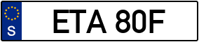 Trailer License Plate